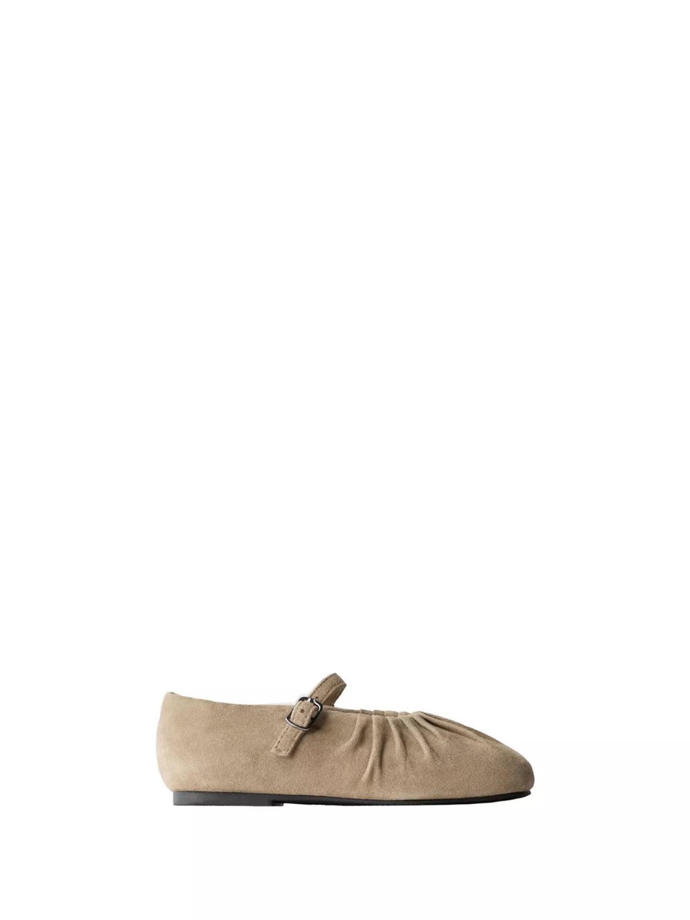 Zara Beige/Tan Mary Jane Ballet Flat for Kids Leather